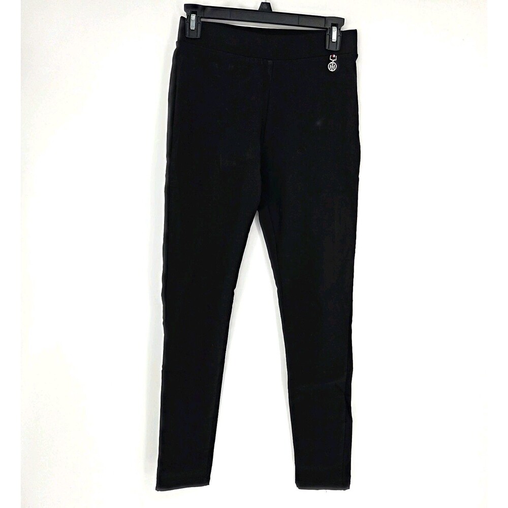 Tommy Hilfiger Womens Black Ankle Pull On Skinny Pants Mid-Rise Stretch Size 4